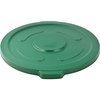 Global Industrial Flat Lid, Green, Plastic 240465GN